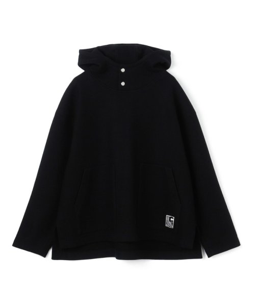 CABaN ウールコットンダブルフェイス プルオーバーパーカ 