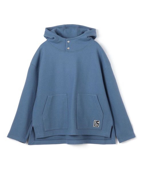 CABaN ウールコットンダブルフェイス プルオーバーパーカ 