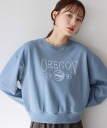 BLUEEAST(ブルーイースト)/OREGONロゴ刺繍スウェット/ブルー