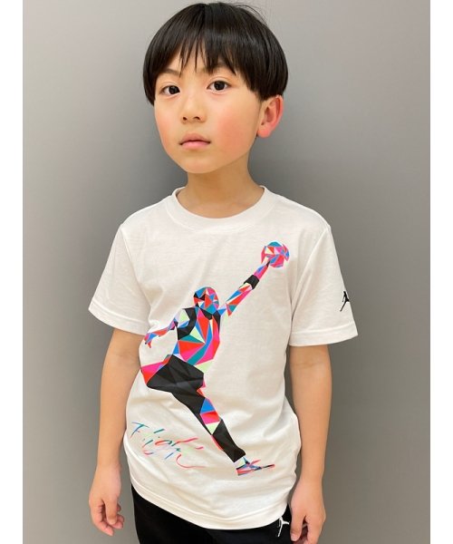 Jordan(ジョーダン)/キッズ(105－120cm) Tシャツ JORDAN(ジョーダン) JDB JUMPMAN HBR HEIRLOOM SS TE/WHITE