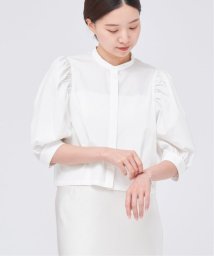 IENA(イエナ)/cottonデザインショートブラウス/ホワイト