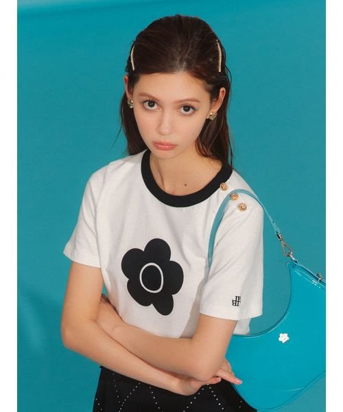 LILY BROWN(リリー ブラウン)/【WEB・一部店舗限定カラー】【LILY BROWN×MARY QUANT】クラシックコンパクトTシャツ/WHT