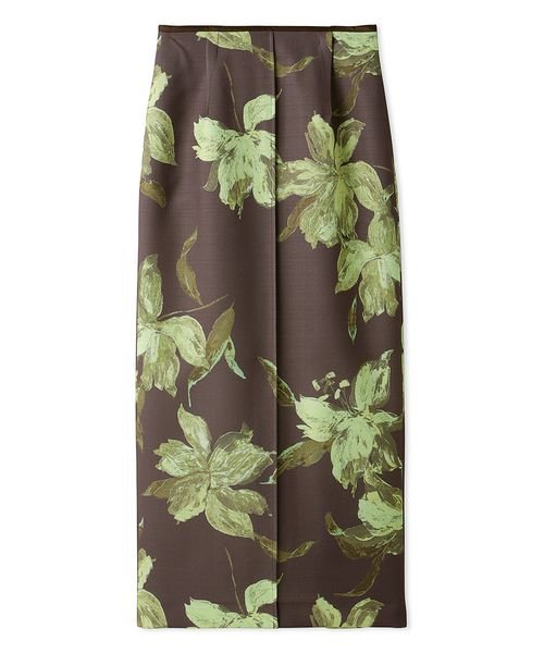 フラワーペイントタイトスカート 予めご了承ください