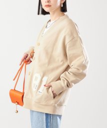 SHIPS WOMEN(シップス　ウィメン)/【SHIPS別注】81BRANCA:〈洗濯機可能〉レタード スウェット カーディガン/ベージュ系