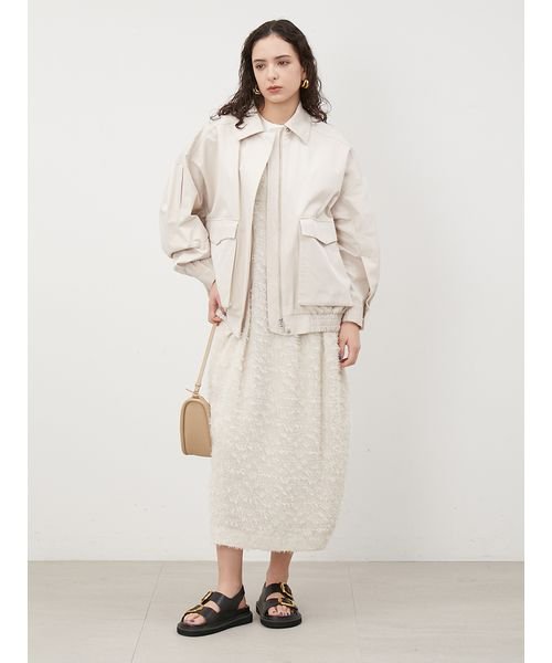 袖ボリュームスウィングブルゾン 予めご了承ください