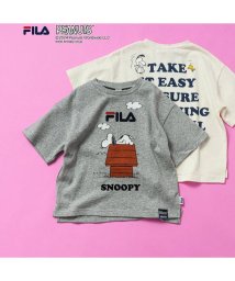 BREEZE(ブリーズ)/WEB限定 PEANUTS×FILA(フィラ)コラボ Tシャツ/グレー