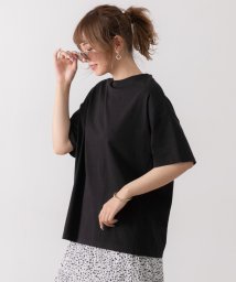 ad thie/切替Tシャツ サイドステッチ ビッグTシャツ コットン 100% 綿 チュニック 半袖 ゆったり 切り替え 春 夏/505910792