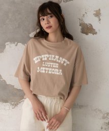 ad thie/LUSTER切替Tシャツビックシルエット サイドステッチ 半袖 ロング丈 チュニック 夏/505910803