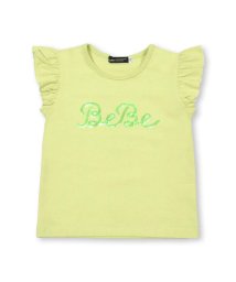 BeBe/オーロラスパンコールロゴフリル袖Tシャツ(100~150cm)/505935255