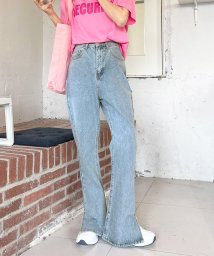 ad thie/アドティエ ad thie デニムパンツ サイドスリット ハイウエスト SML 春服 春/505937964