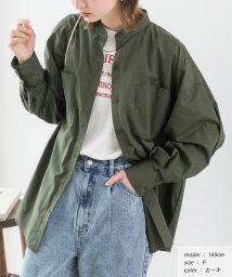 ad thie/2wayタイプバンドカラーシャツ 無地 ストライプ 秋服 秋 冬服 冬/505938010