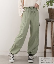 ad thie(アドティエ)/ドローコード ボリュームカーゴパンツ 春 春服 冬 冬服/カーキ