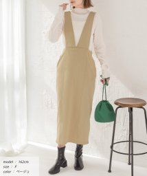 ad thie/着やせ ナロージャンパースカート 裏毛 春 春服 冬 冬服/505938099