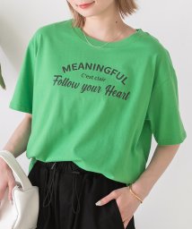 ad thie/柔らかコットン100％ アーチロゴプリントTシャツ/505938119