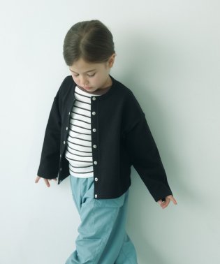 green label relaxing （Kids）/【WEB限定】裏毛カーディガン（ブラック）100cm－130cm/505938374