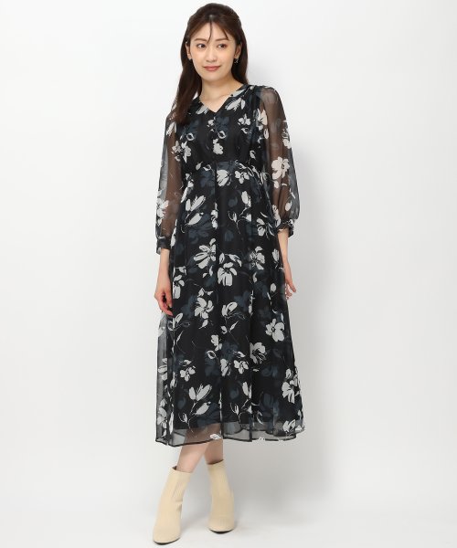 バイカラーフラワーワンピース/MM337409 人気・おすすめ｜使いやすい・旅行におすすめ 品質保証 全国発送 日本国内発送・最短翌日お届け