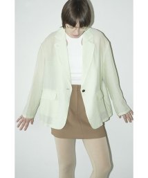 CLANE(クラネ)/SHEER TAILORED SHIRT/MINT