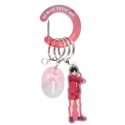 ハイキュー！！ キーリング アクリルカラビナキーホルダー 黒尾鉄朗 少年ジャンプ ティーズファクトリー アクキー カラビナ付き アニメキャラクター グッズ 人気・おすすめ｜使いやすい・旅行におすすめ 品質保証 全国発送 日本国内発送・最短翌日お届け