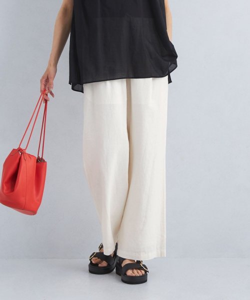 ［size SHORT/TALLあり］BREEZE LINEN ブリーズリネン ワイド パンツ ホワイト 人気・おすすめ｜使いやすい・旅行におすすめ 品質保証 全国発送 正規品・日本国内発送・安心保証付き