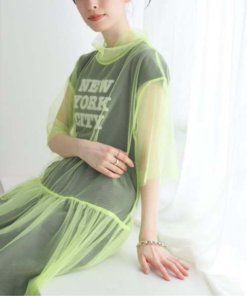 JOINT WORKS(ジョイントワークス)/【ANNA SUI NYC / アナスイエヌワイシー】Tulle side ribbon dress/イエロー