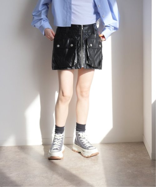 JOINT WORKS(ジョイントワークス)/【ANNA SUI NYC / アナスイエヌワイシー】Fake leather short skirt/ブラック