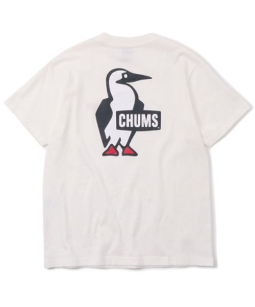 CHUMS(チャムス)/チャムス　CHUMS アウトドア ブービーロゴTシャツ メンズ レディース トップス 半そで/ホワイト