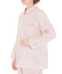 Narue(ナルエー)/ダブルガーゼドットチェリーシャツパジャマ上下セット/ピンク