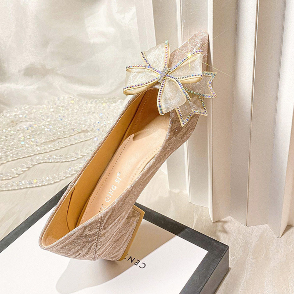 Manolo Blahnik シルバービジュー フラットパンプス 37 MANOLO BLAHNIK