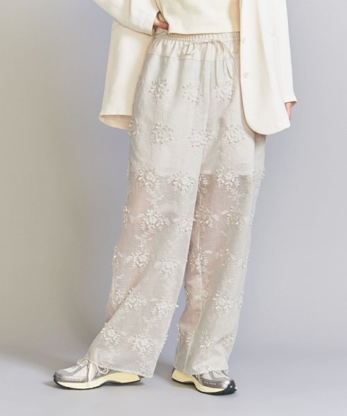 セルロースナイロン エンブロイダリー パンツ B80 W56 H85