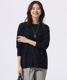 J.PRESS LADIES/【WEB限定カラーあり・洗える】SILKY RAYON STRETCH ボーダー ニット/505967270