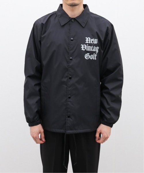 EDIFICE(エディフィス)/【MIZUNO / NEW VINTAGE GOLF】Back Print Coach Jacket/ブラック