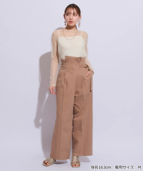 Mystrada アシメチノパンツ（D23）ZM1