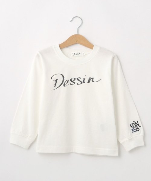 Dessin(kids)(デッサン　キッズ)/【リンクコーデ】ロゴロンT/ホワイト（001）