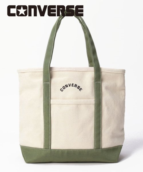 CONVERSE(CONVERSE)/CONVERSE ARCH TOTE BAG S/ｸﾞﾘｰﾝ