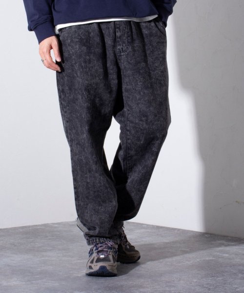 【限定展開】【GLOSTER/グロスター】デニムワイドパンツ イージーテーパードパンツー 人気・おすすめ｜使いやすい・旅行におすすめ セール中 全国発送 即出荷モデル