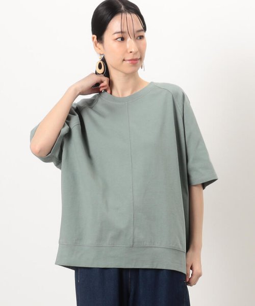 ONIGIRI(おにぎり)/コクーンシルエット　オーバーサイズ半袖Ｔシャツ/グリーン