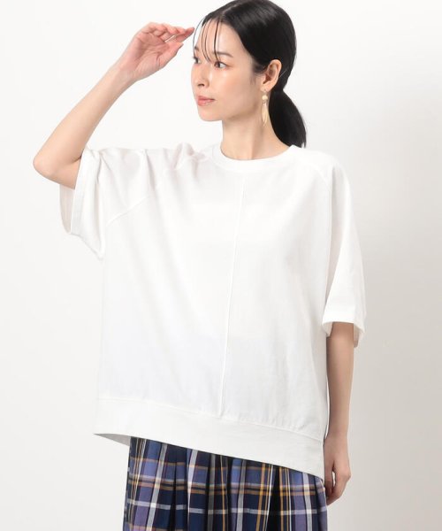 ONIGIRI(おにぎり)/コクーンシルエット　オーバーサイズ半袖Ｔシャツ/ホワイト