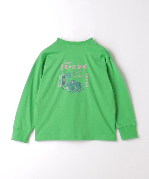 green label relaxing （Kids）(グリーンレーベルリラクシング（キッズ）)/お食事プリント プルオーバー ロングスリーブ100cm－130cm/KELLY