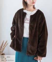 ad thie/ふわふわソフトタッチエコファージャケット 秋服 秋 冬服 冬/505938065