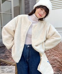 ad thie/ふわふわソフトタッチエコファージャケット 秋服 秋 冬服 冬/505938065