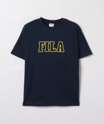 FILA（Casual Men）(フィラ（カジュアル　メンズ）)/【カジュアルウェア】 天竺 プリント半袖Tシャツ メンズ/ネイビー