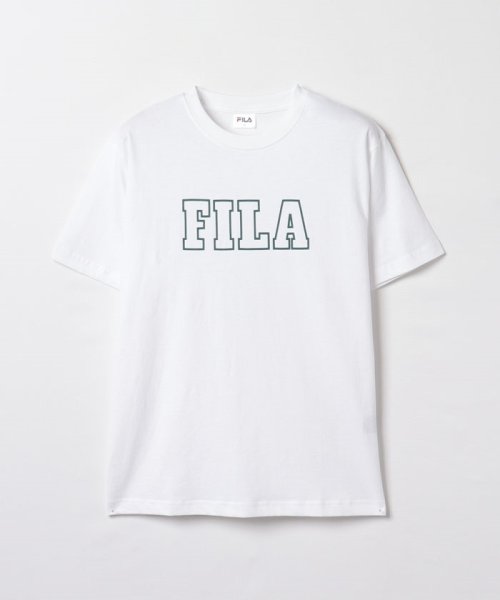 FILA（Casual Men）(フィラ（カジュアル　メンズ）)/【カジュアルウェア】 天竺 プリント半袖Tシャツ メンズ/ホワイト