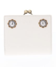 ANNA SUI BAG(アナスイ（バッグ）)/ヴィンテージボタン 口金二つ折り財布/ホワイト