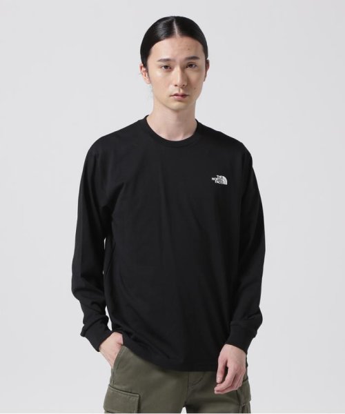 B'2nd(ビーセカンド)/THE NORTH FACE/ザ・ノースフェイス　L/S Back Square Logo Tee/ブラック