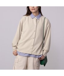 MAC HOUSE(women)(マックハウス（レディース）)/URBAN COLLECTION アーバンコレクション エアスムージー ポンチ素材 カーディガン 133－2409/アイボリー