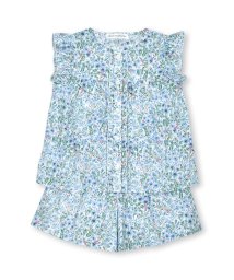 BeBe Petits Pois Vert(ベベ プチ ポワ ヴェール)/小花柄セットアップ(95~150cm)/ブルー系