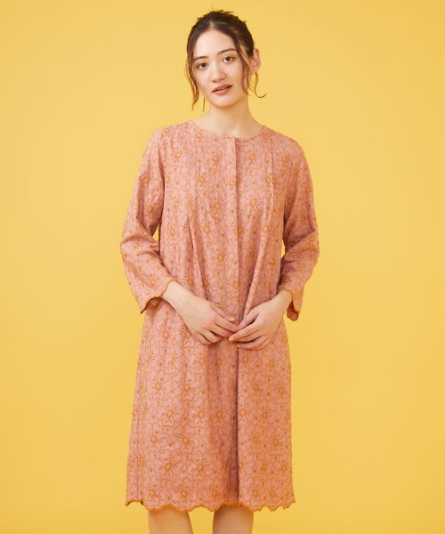 Floracion 刺繍ワンピース 