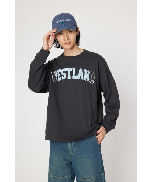 RODEO CROWNS WIDE BOWL(ロデオクラウンズワイドボウル)/WESTLAND L/S Tシャツ/CGRY