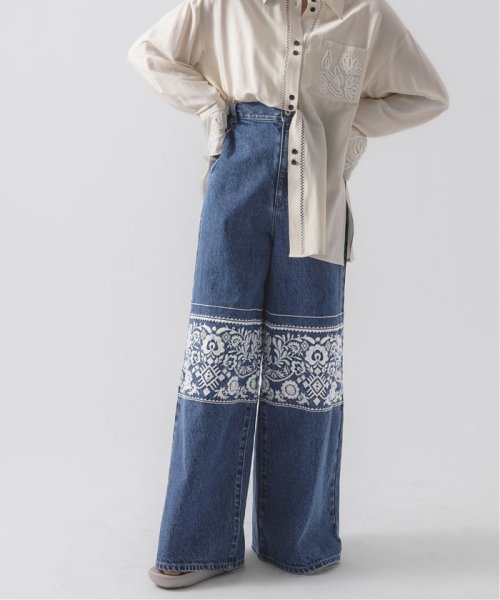 【KIARIS vintage＆closet×JS】 エンブロイダリーパンツ KIARIS vintage＆closet×JS JOURNAL