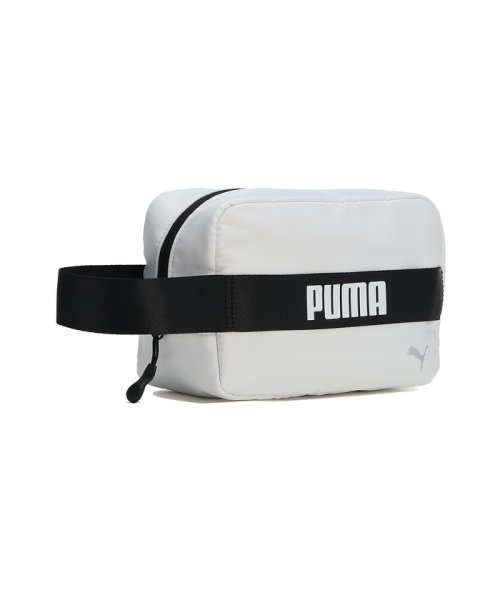 PUMA(プーマ)/ユニセックス ゴルフ PF ラウンド ポーチ/WHITEGLOW-PUMABLACK